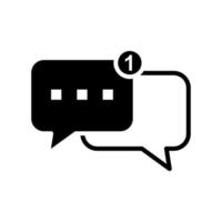 Speech bubble icon vector design templates