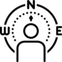 line icon for northern vector