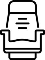 line icon for seat vector