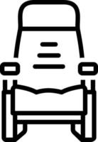 line icon for seat vector