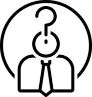 line icon for who vector