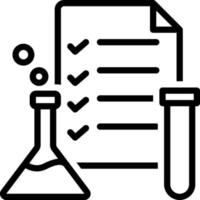 line icon for testing vector