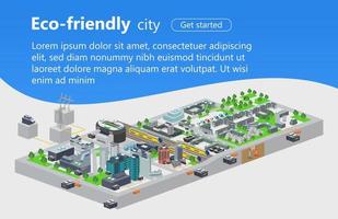 Illustration of urban map with electricity grid and solar panels Suitable for landing page, flyers, Infographics, And Other Graphic Related Assets-vector vector