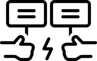 line icon for opponent vector
