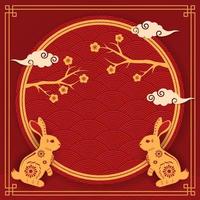 Year of The Rabbit Background vector