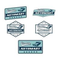 Custom automart logo vector. vector