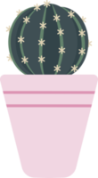 planta em vaso design plano png