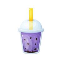 Bubble tea, vector illustration isolated on a white background