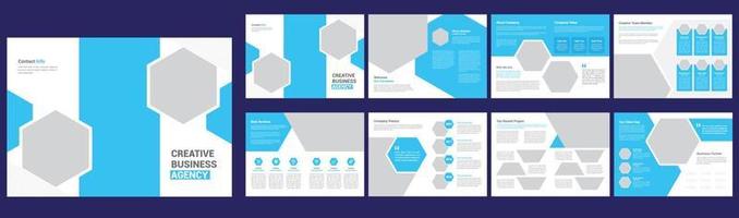 folleto de perfil de empresa creativa vector