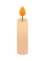 candle light icon vector