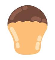 cocoa chocolate cupcake vector