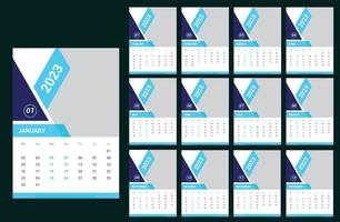 2023 Wall Calendar Template vector