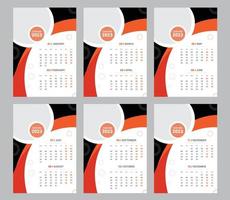 2023 Wall Calendar Template vector