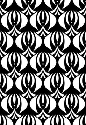 Vector Floral Art Nouveau Seamless Pattern. Geometric decorative leaves texture. Flowers concept. Retro stylish background