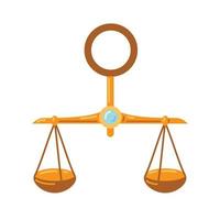 justice and law scale vector