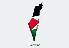 bandera palestina diseño de estilo de corte de papel de la bandera mundial oficial. apto para pancarta, fondo, afiche, plantilla de aniversario, festividad festiva, día independiente. pasos vectoriales 10 vector