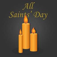 poster all saints' day vector