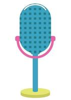 90s retro microphone vector