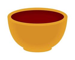 ceramic bowl icon vector