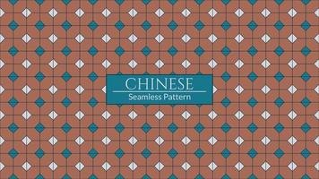 Hong Kong nostalgic style pattern. Vector seamless Hong Kong traditional vintage pattern style floor textured background.