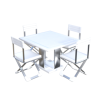 renderizado 3d de activos de muebles para el hogar png