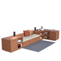Home furniture asset 3d rendering png