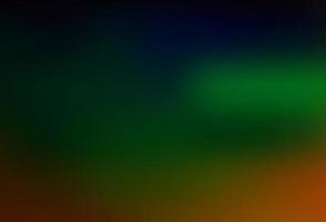 Dark Multicolor, Rainbow vector blurred and colored background.