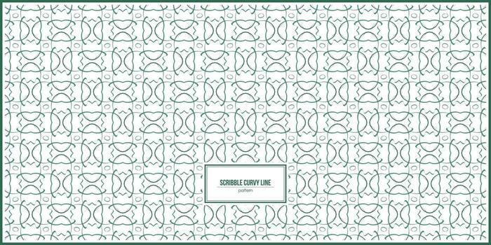 scribble design of curvy line pattern vector