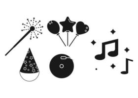 Party icon silhouette vector