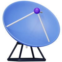 antena satélite 3d renderizado icono isométrico. png