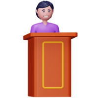 Speech 3d rendering isometric icon. png