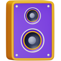 Speaker 3d rendering isometric icon. png