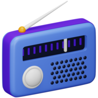 icono isométrico de representación 3d de radio. png