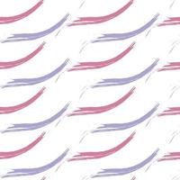 Wavy brush line seamless vector background pattern