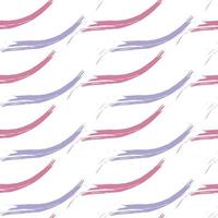 Wavy brush line seamless vector background pattern