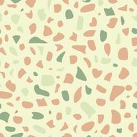 Terrazzo seamless pattern, background in neutral pastel colors vector