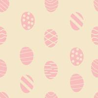 Pastel seamless pattern, round hand drawn shapes, symmetrical background vector