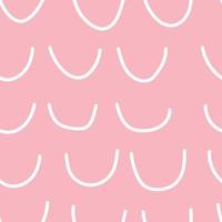 Abstract seamless pattern, white arcs on pale pink background, minimalistic vector