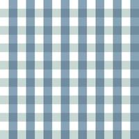 Simple vector gingham seamless background in shades of blue, symmetrical backdrop, universal pattern for packaging, printing on fabric, children's products and clothing