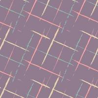 Abstract seamless background of the intersection of irregular grids. Checkered backdrop, criss-cross brush stroke, mixed allover woven style design, all-over printed fabric texture vector