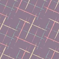 Abstract seamless background of the intersection of irregular grids. Checkered backdrop, criss-cross brush stroke, mixed allover woven style design, all-over printed fabric texture vector