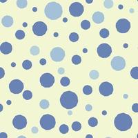 Polka dots seamless pattern, blue pastel circles on a light background, for fabric, baby products, wrapping vector