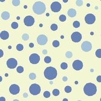 Polka dots seamless pattern, blue pastel circles on a light background, for fabric, baby products, wrapping vector