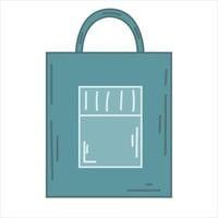 Colored vector hand drawn illustrations. Women's fashion accessory bag.