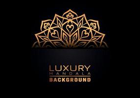 Luxury ornamental mandala logo background, arabesque style. vector