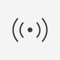 wifi wave, wireless, broadcast signal icon vector symbol isolated