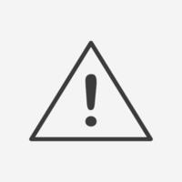 Danger, warning, exclamation icon vector isolated. caution, attention symbol sign
