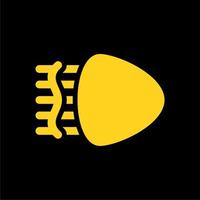 front vehicle light simple icon vector