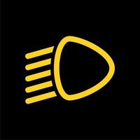 front vehicle light simple icon vector