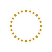simple circular star icon on white background vector